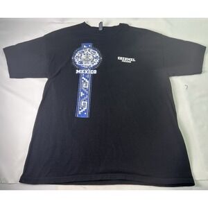 Cozumel Mexico Black T Shirt Size‎ XL M&O Gold 100% Cotton